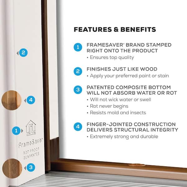 MMI DOOR 60 in. x 80 in. Right-Hand Inswing Classic 6-Panel Primed