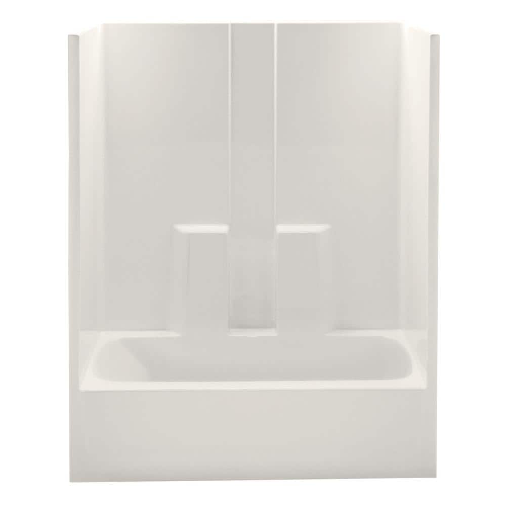 Everyday 60 in. x 32 in. x 78.3 in. 1-Piece Bath and Shower Kit with Right 