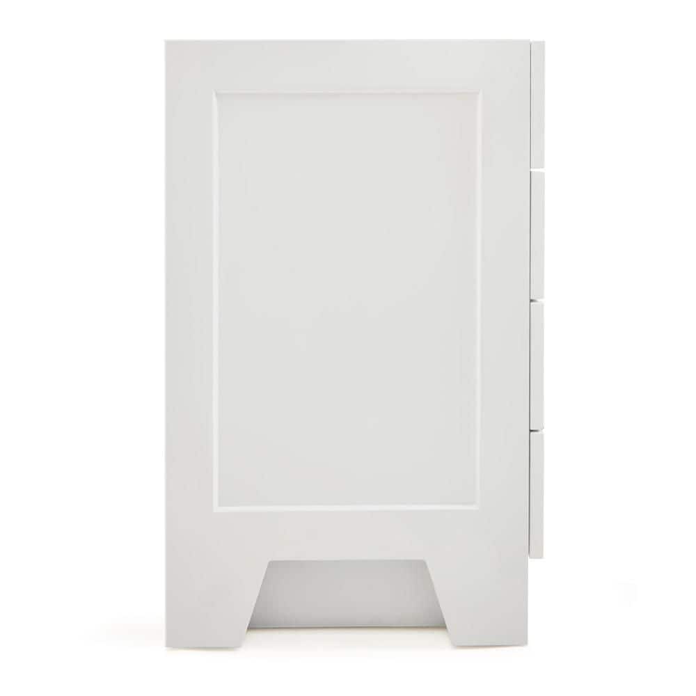Taylor 60'' White Freestanding Single Vanity with Brass Hardware