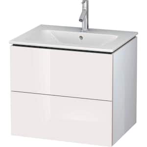 L-Cube 18.88 in. W x 24.38 in. D x 21.63 in. H Bath Vanity Cabinet without Top in White
