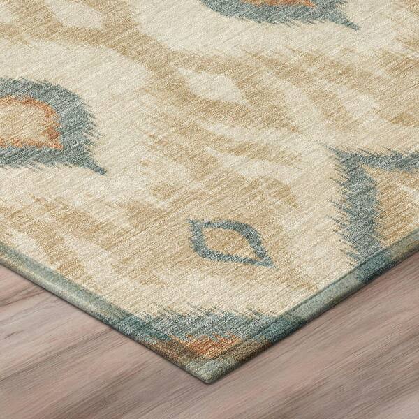 Chantille Machine Washable Indoor/Outdoor Abstract ACN3120 Flax 3 ft. x 5 ft. Area Rug
