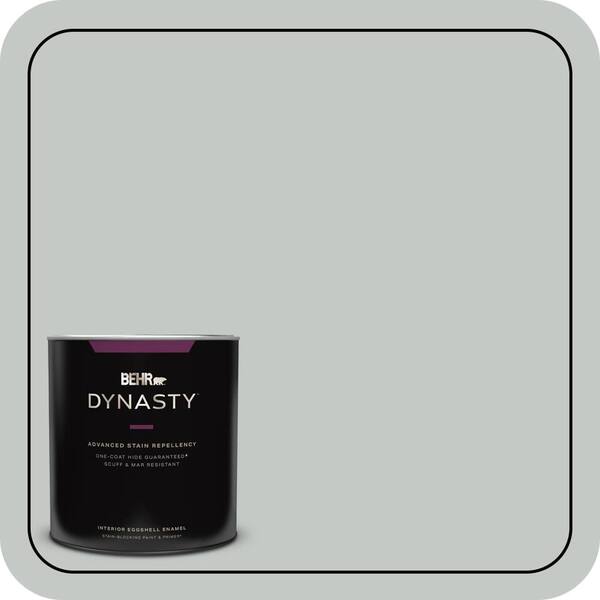BEHR DYNASTY 1 qt. #BNC-07 Frosted Silver Eggshell Enamel Interior Stain-Blocking Paint and Primer