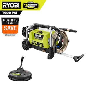 RYOBI 1900 PSI 1.2 GPM Cold Water Wheeled Corded Electric Pressure