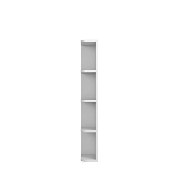 Norfolk Shaker 6 in. W x 42 in. H x 12 in. D in Painted White Plywood Assembled Wall End Corner Standard Cabinet