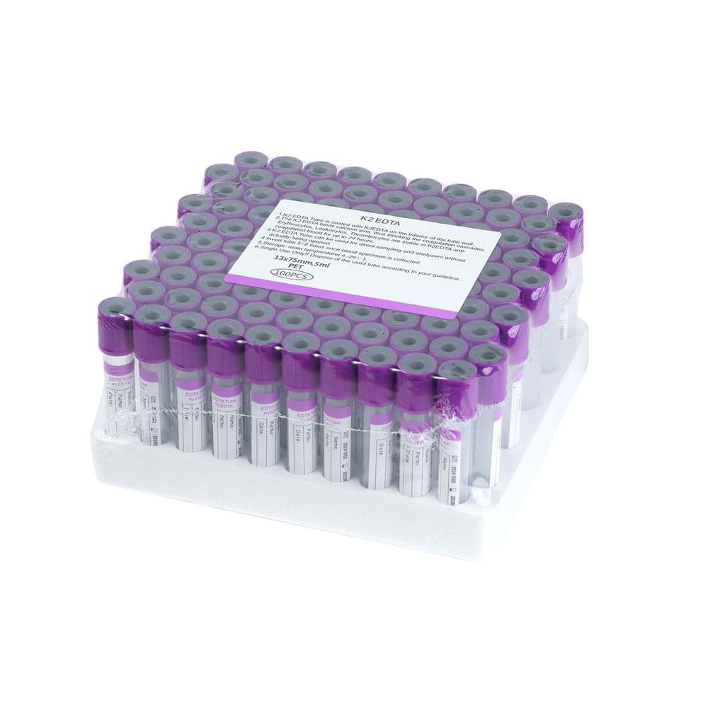 100-Pack Wrap Packaging 5ml Vacutainer Blood Collection Tubes, Lab Vacuum EDTA K2 Tube for Pet, Lab Supplies price history on PriceWatchPro
