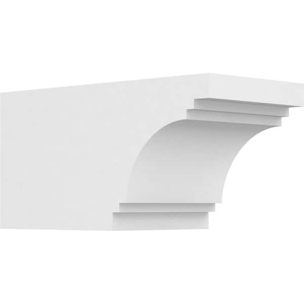 Ekena Millwork 6 in. x 6 in. x 12 in. Pescadero PVC Rafter Tail Brace