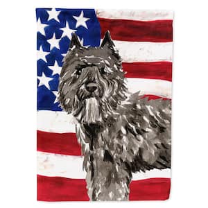 2.3 ft. x 3.3 ft. Polyester Patriotic USA Bouvier des Flandres 2-Sided Heavyweight Flag Canvas House Size