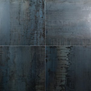Angela Harris Metallic Dark Blue 24 in. x 24 in. Matte Porcelain Floor and Wall Tile (15.49 Sq. Ft. / Case)