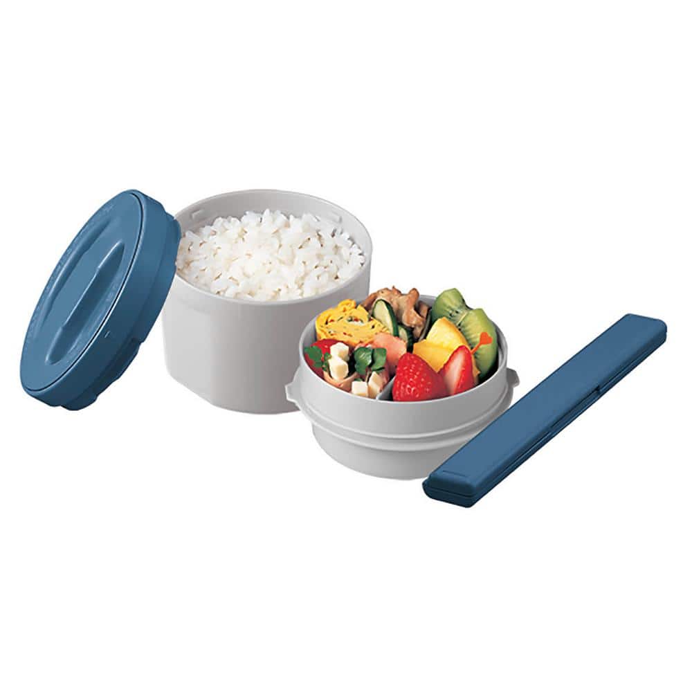 Aqua Blue Insulated Stainless Steel Lunch Jar with Tote