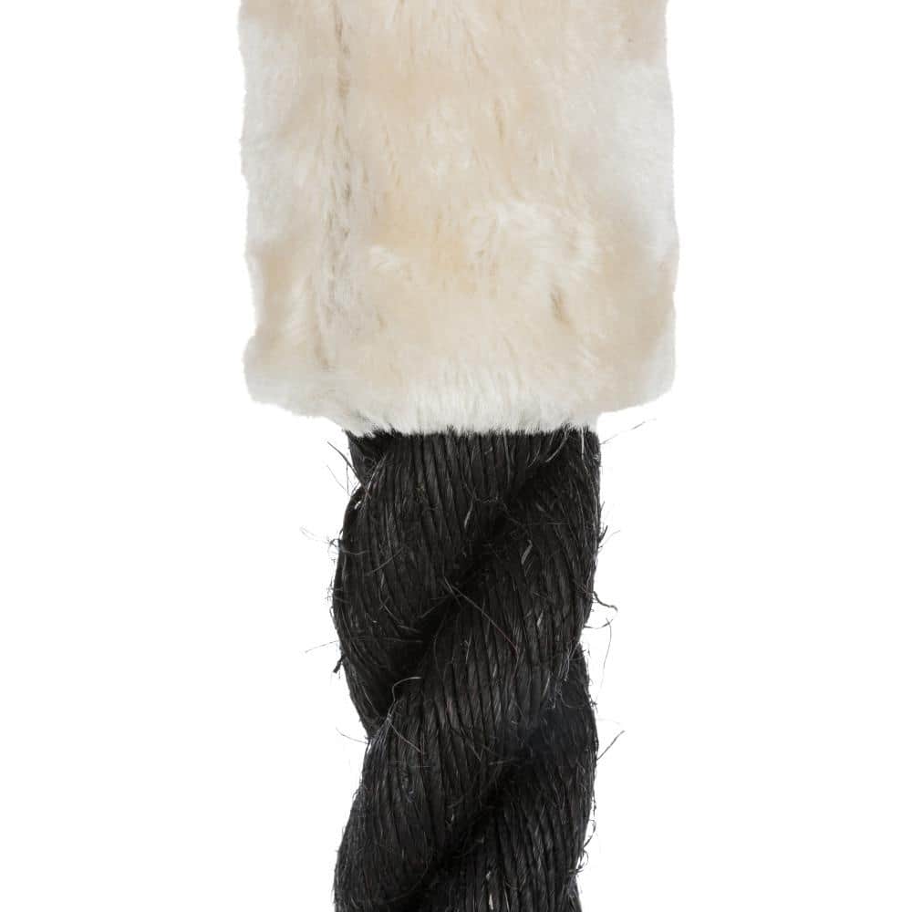 Bovina 55.5" Black and Cream Sisal Cat Tower with Hammock