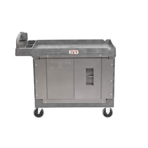 43 in. x 25 in. Resin Utility Cart plus Load-N-Lock Security Cart System 500 lbs. (PUC-4325)