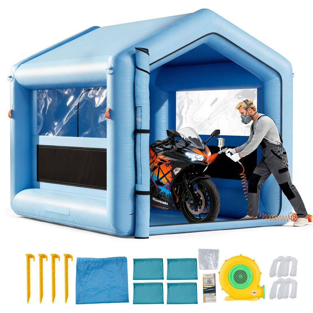 Inflatable Paint Booth 9. 84x8. 2x8. 2 ft., with 550W Blower & Air Filter, Triangular Roof for Bike, Motorcycle price history on PriceWatchPro
