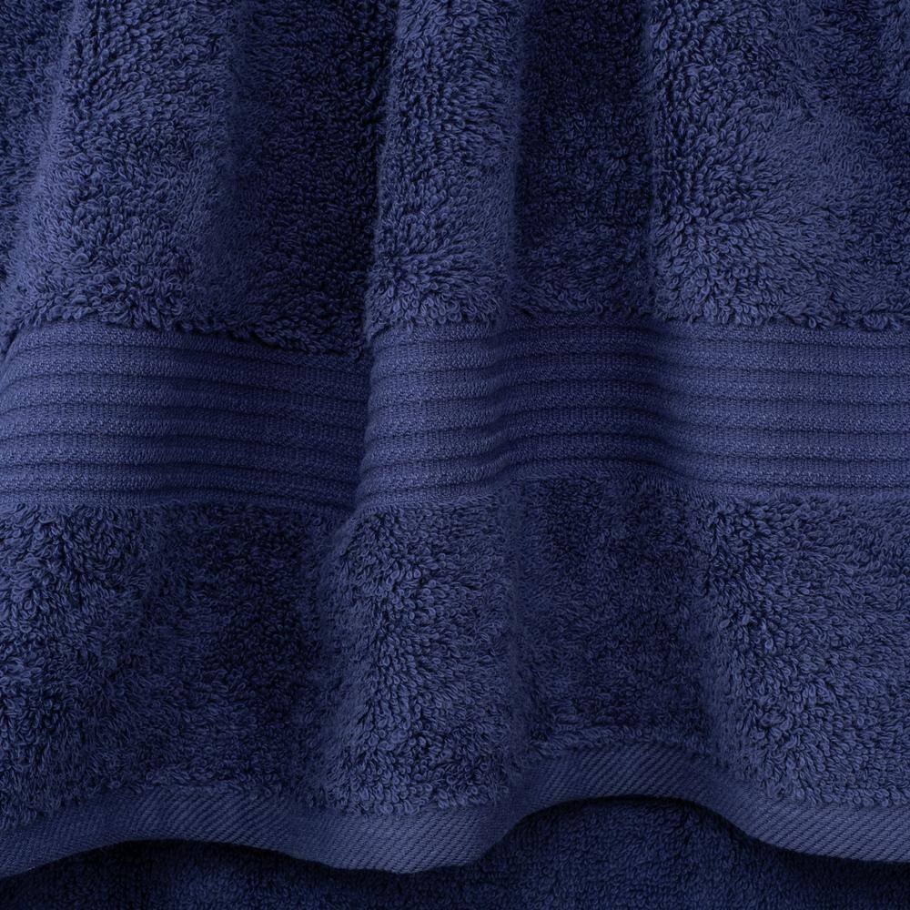 Navy Blue 6-Piece Turkish Cotton Bath Towel Set