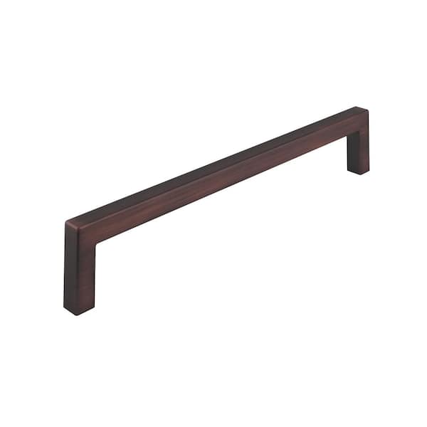Richelieu Hardware Lambton Collection 7-9/16 in. (192 mm) Modern Brushed Oil-Rubbed Bronze Rectangular Cabinet Bar Pull