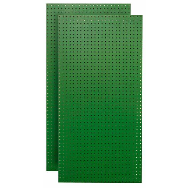 Triton 1/4 in. Custom Painted Green Pegboard Wall Organizer (Set of 2)
