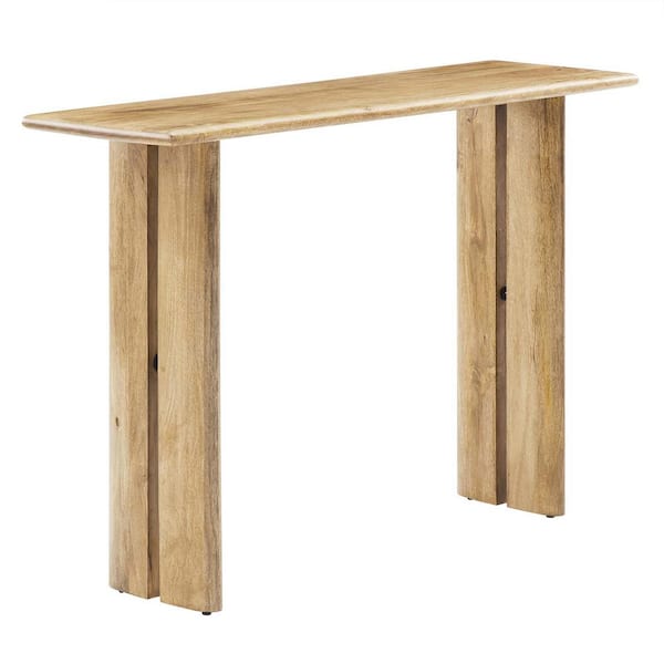 MODWAY Amistad 46 in. Oak Rectangle Wood Console Table
