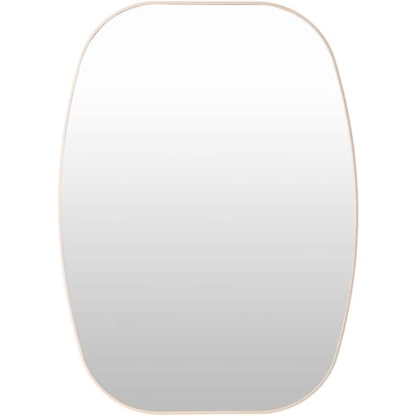 Livabliss Aranya Modern Accent Mirror, Brown, 30 in. H x 20 in. W x 1 in. D