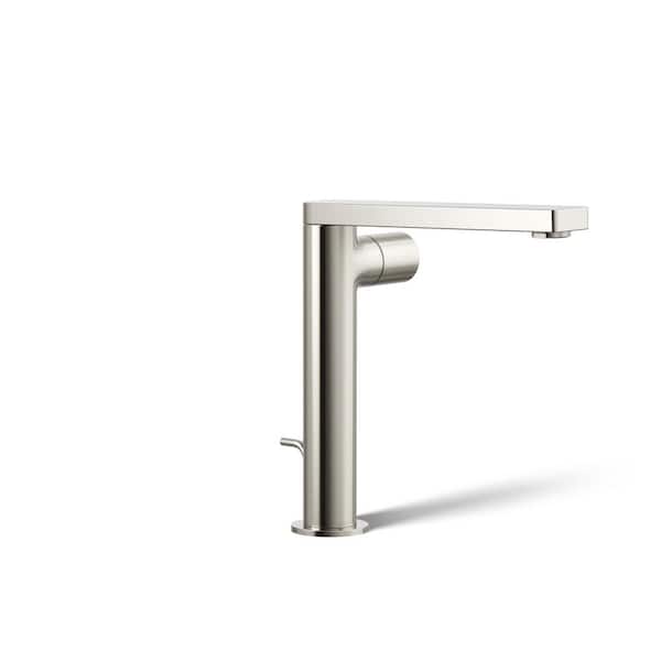 KOHLER Composed Tall Single-Handle 1.2 GPM Bathroom Sink Faucet with Cylindrical Handle in Vibrant Polished Nickel
