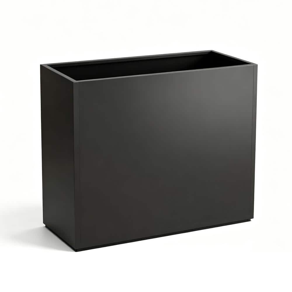 24x30x12 Inch Metal Planter Box with Adjustable Shelf & Drainage, Tall Steel Planter for Entryway, Artificial Trees price history