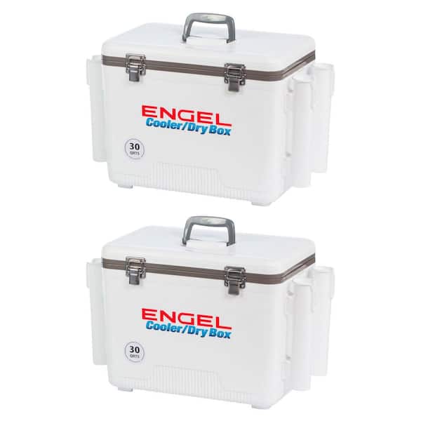ENGEL Coolers 30 qt. 48-Can Lightweight Insulated Mobile Cooler Drybox (2-Pack)