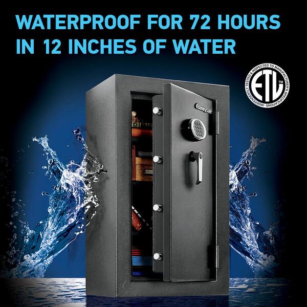 Large Home Safe Fireproof Water Resistant Bolt to Floor Electronic Digital Home 