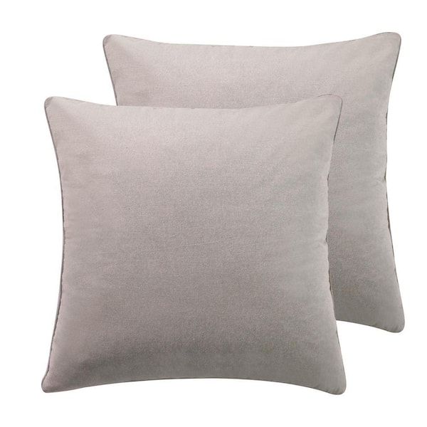 Kasey Beige Cotton Euro Sham (Set of 2)