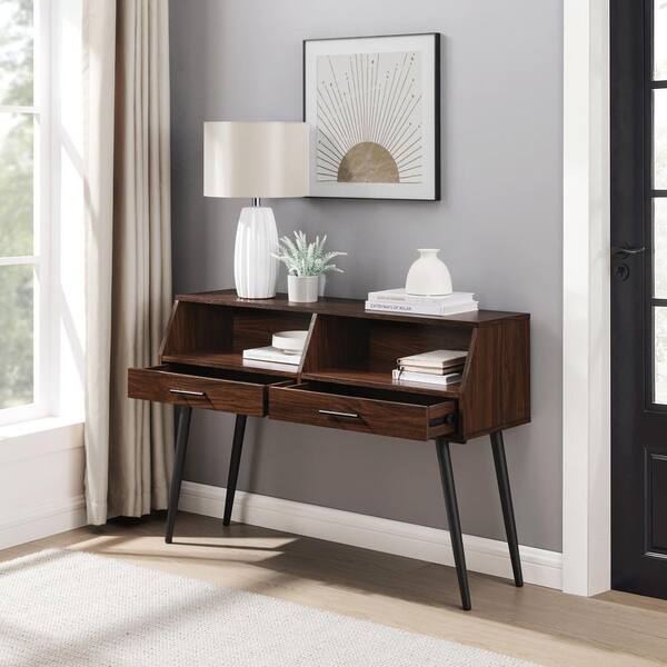 Angled console table discount