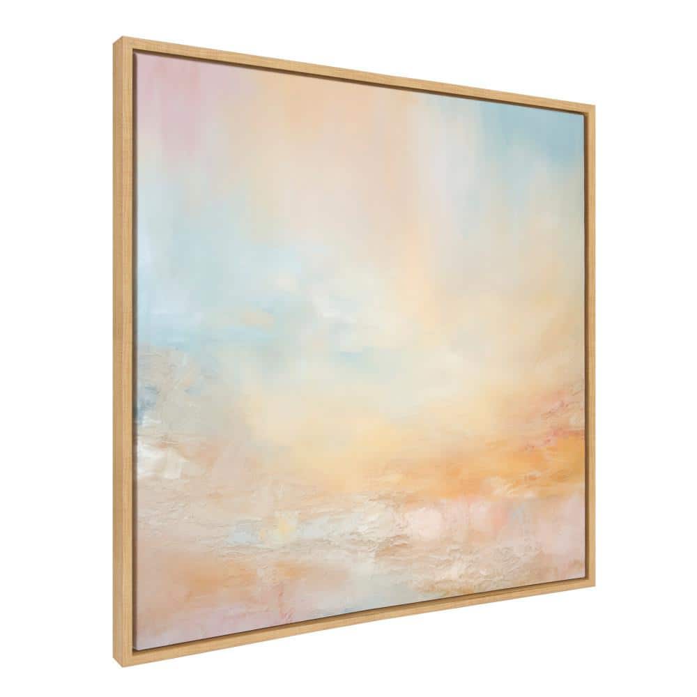 Tonal Abstract Pastel Canvas Art for Kids' Nursery