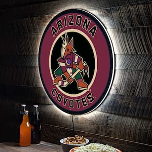 Arizona Coyotes Round 23 in. Plug-in LED Lighted Sign