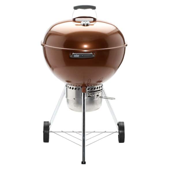 22 In Original Kettle Premium Charcoal Grill Copper Built In Thermometer New 
