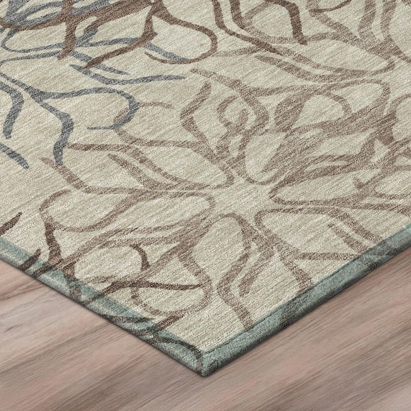 Chantille Machine Washable Indoor/Outdoor Abstract ACN2973 Beige 10 ft. x 14 ft. Area Rug
