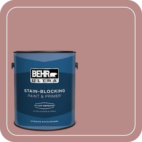 BEHR ULTRA 1 gal. #150F-4 Victorian Mauve Extra Durable Satin Enamel Interior Paint & Primer
