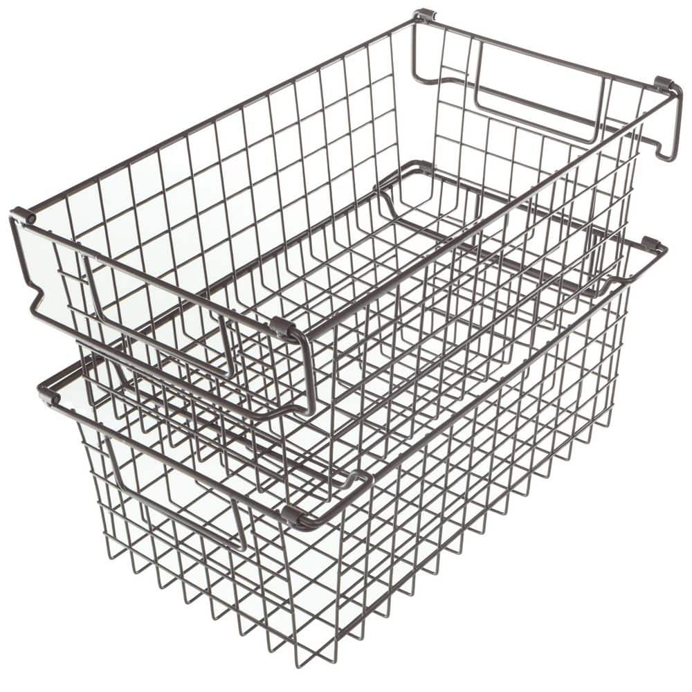 Home Complete Set Of 2 Storage Bins Basket Set For Toy Kitchen