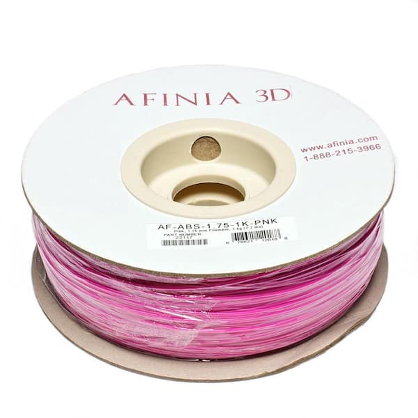 AFINIA Value-Line 1.75 mm Pink ABS Plastic 3D Printer Filament (1kg)