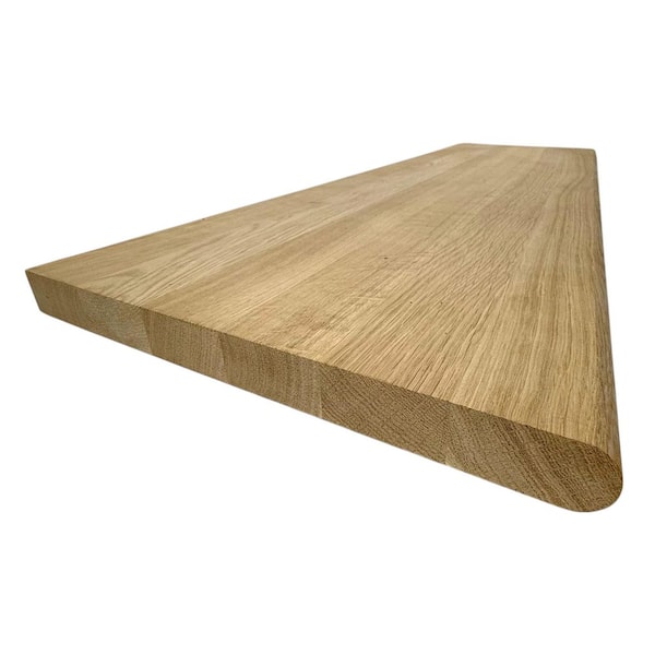 1-1/16 in. T x 11.5 in. W x 72 in. D Unfinished European White Oak Stair Tread Hardwood Trim