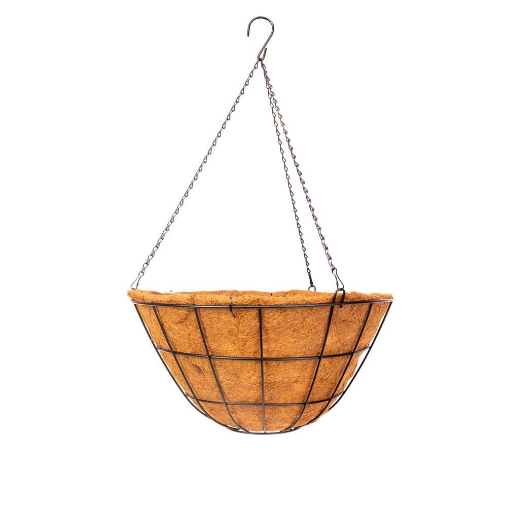 Vigoro 20 in. Growers Steel Hanging Basket with Coco Liner 88987HD