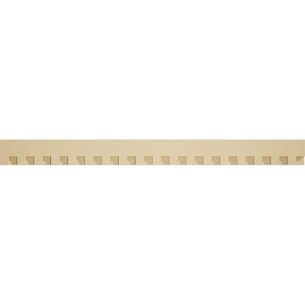 1 in. D x 4 in. W x 44.50 in. L Primed Polyurethane Panel Moulding
