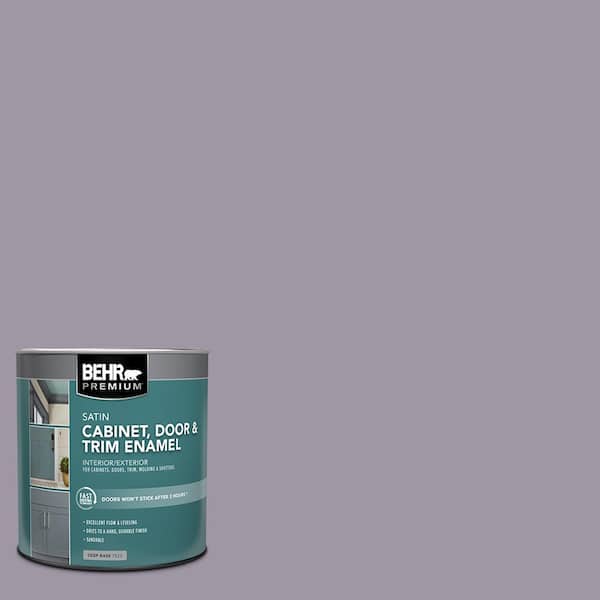 BEHR PREMIUM 1 qt. #N100-4 Fortune Satin Enamel Interior/Exterior Cabinet, Door & Trim Paint