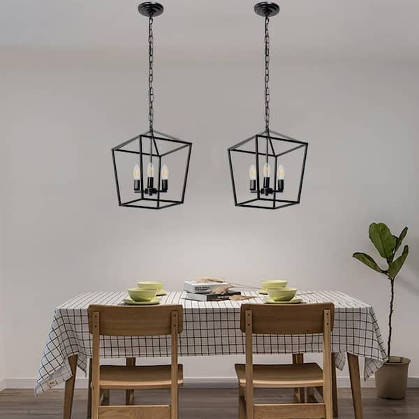aiwen Modern 7.28 in. 1-Light Black Pendant Light Fixtures