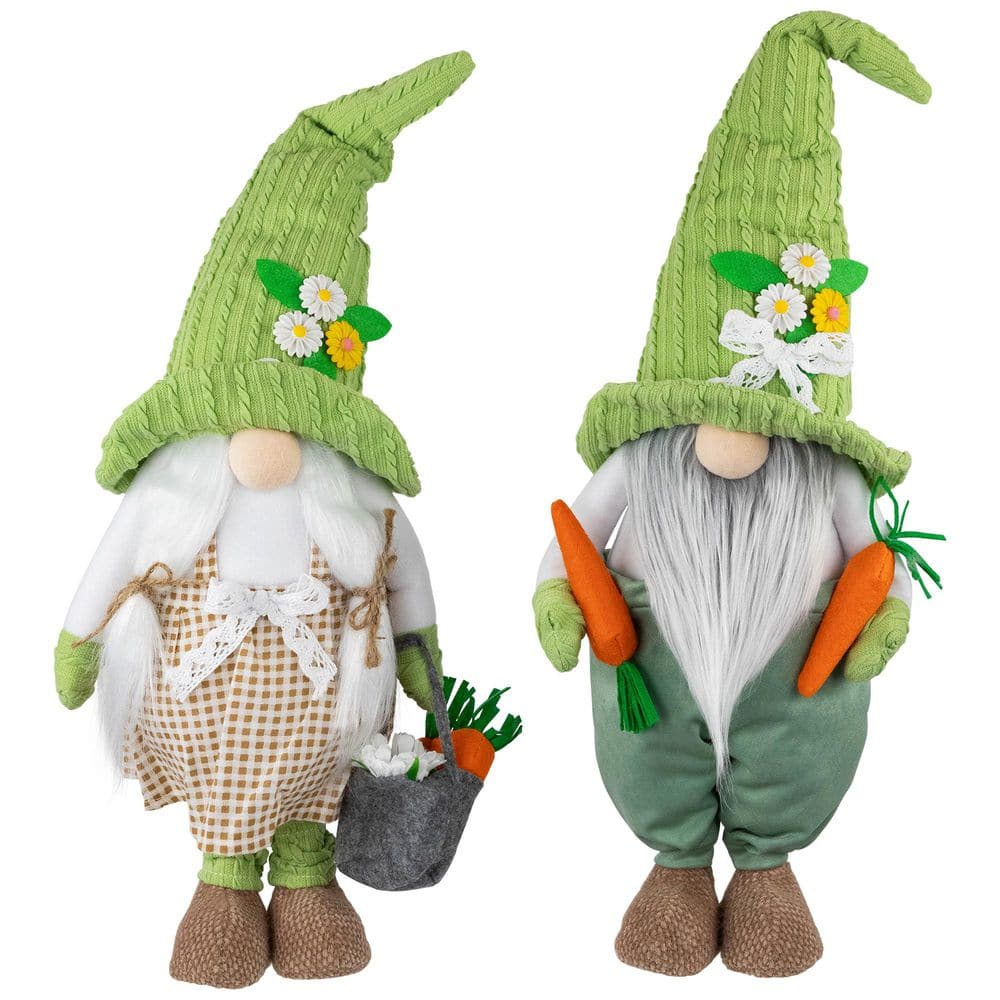 Gardening Gnomes Easter Figurines-15 in.-Green and White-Set of 2 price history on PriceWatchPro