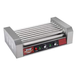 Stainless Steel 18 Hot Dog and Sausage Roller Machine with 7 Non-Stick Rollers