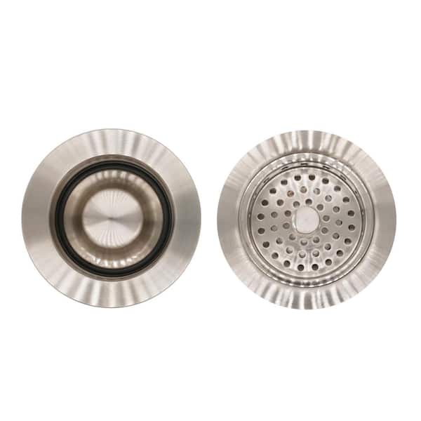 2 Pieces Sink Strainer, Stainless Steel Waste Plug, Sink Stopper Hole  Strainer For Kitchen Sink Parts 83mm Diameter