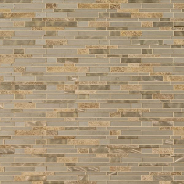 MSI Champagne Toast Interlocking 12 in. x 12 in. x 4 mm Textured Glass Metal Stone Mesh-Mounted Mosaic Tile (1 sq. ft.) MSI Champagne Toast Interlocking 12 in. x 12 in. x 4 mm Textured Glass Metal Stone Mesh-Mounted Mosaic Tile (1 sq. ft.)