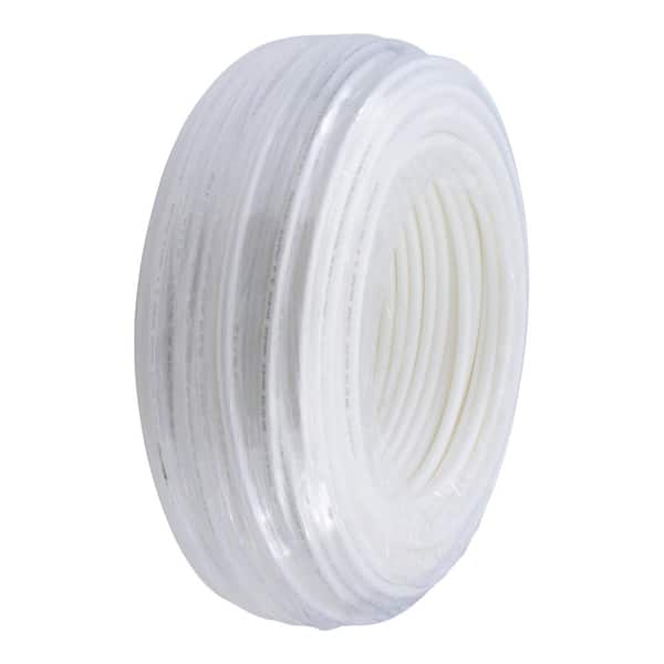 SharkBite 1/2" White PEX Pipe - 100ft Coil For Plumbing (Freeze Resistant)