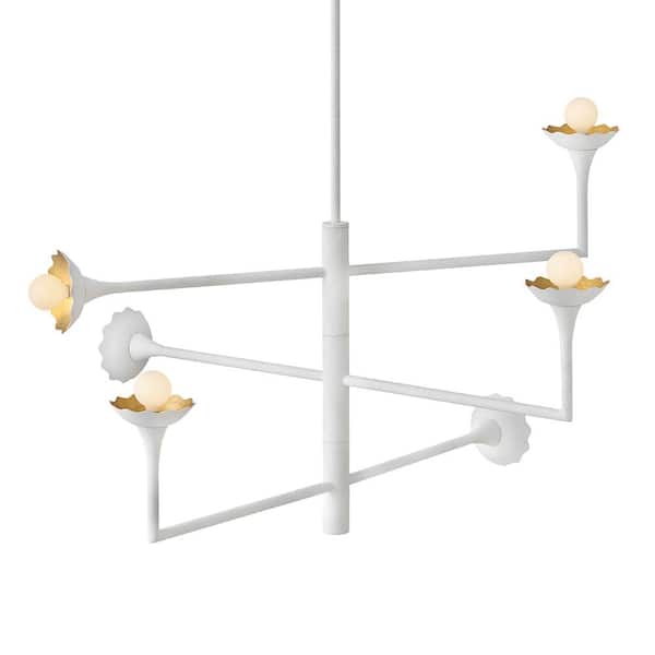 Darla 6-Light Textured Plaster Chandelier