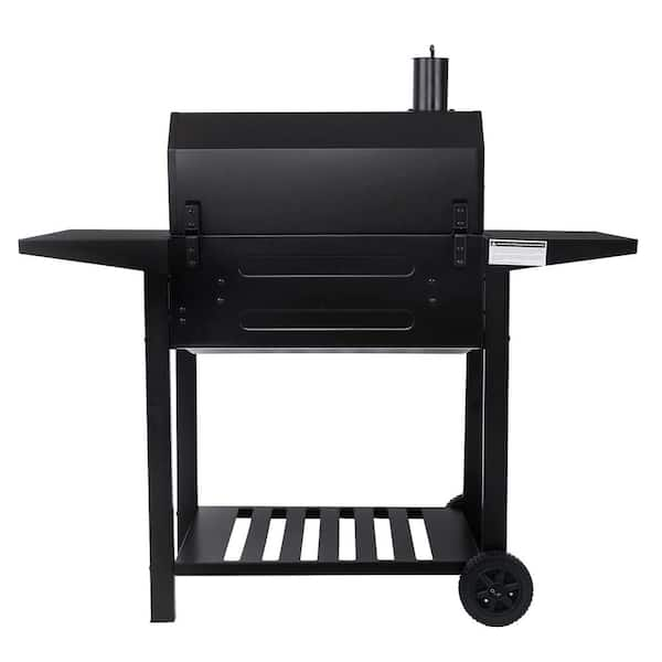 Royal Gourmet 24 in. Charcoal Grill 587 Square Inches Heavy duty BBQ Smoker Black CD1824AX The Home Depot