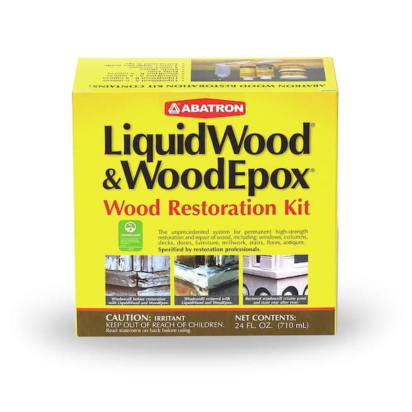 ABATRON Wood Restoration Kit - LiquidWood and WoodEpox 24 oz. Beige