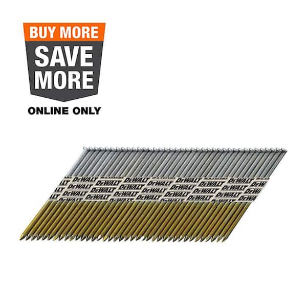 3 in. x 0.120 in. Paper Tape 30-Degree Collated Smooth Bright Off-Set Round Head Nail (2500 per Box)