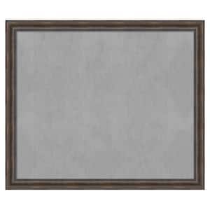 Rustic Pine Brown 53 in. x 45 in Framed Magnetic Board