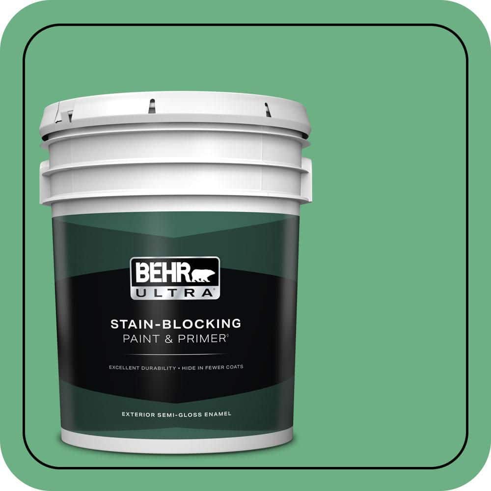 5 gal. #P410-5 Lily Pads Semi-Gloss Enamel Exterior Paint & Primer price history on PriceWatchPro